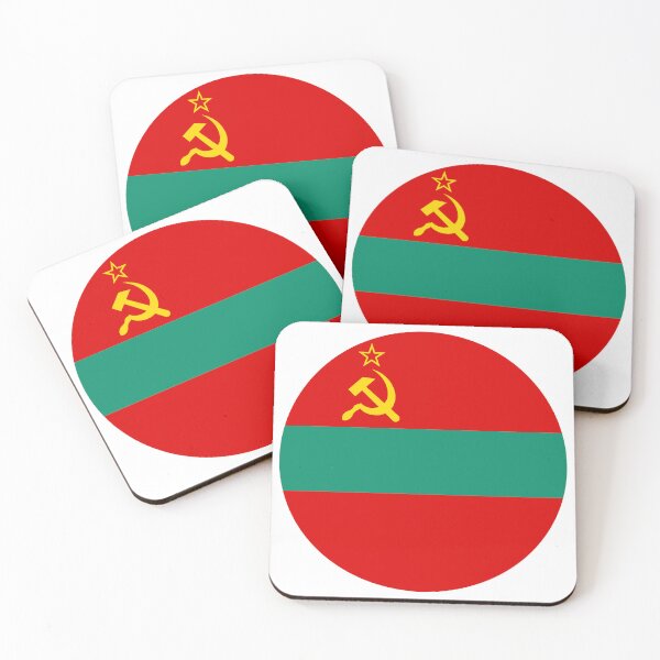 Item preview, Transnistria Round Flag Pridnestrovie Heritage designed and sold by NTGUILTY.