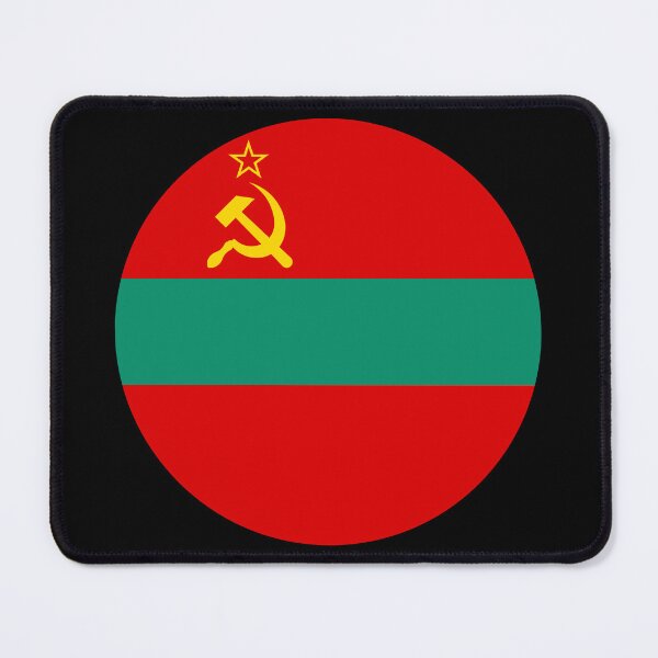 Item preview, Transnistria Round Flag Pridnestrovie Heritage designed and sold by NTGUILTY.