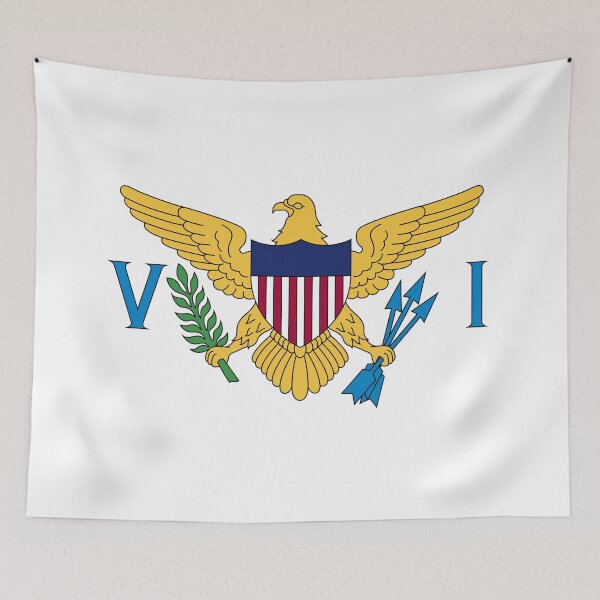 Item preview, US Virgin Islands Round Flag Heritage designed and sold by NTGUILTY.