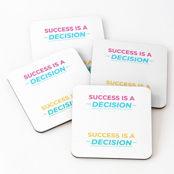 Item preview, Success Is A Decision | Minimalist Motivational Quote | Aesthetic Bold Typography Design for T Shirt Sticker Hoodie designed and sold by ARTISTRYHOME-27.