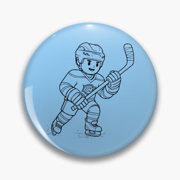 Item preview, Cute Hockey Boy Cartoon Design designed and sold by Ellode.