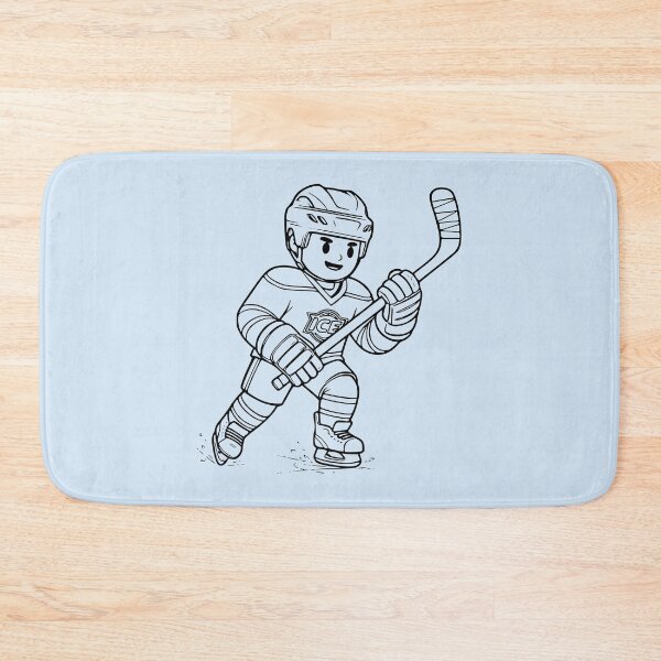 Item preview, Cute Hockey Boy Cartoon Design designed and sold by Ellode.
