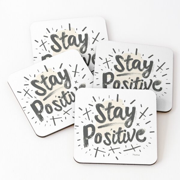Item preview, Stay Positive – Clean Minimal Typography Design designed and sold by Modefissi.