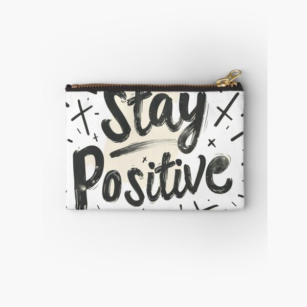 Aperçu de l'œuvre Stay Positive – Clean Minimal Typography Design créée et vendue par Modefissi.