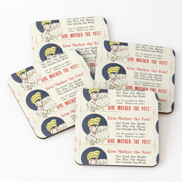 Item preview, Give Mother the Vote Historical Voting Rights Suffrage Slogan designed and sold by coffeepolicy.