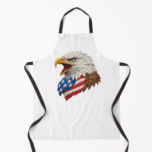 Item preview, Screaming American Eagle Freedom Embroidery designed and sold by mybunnyparadise.