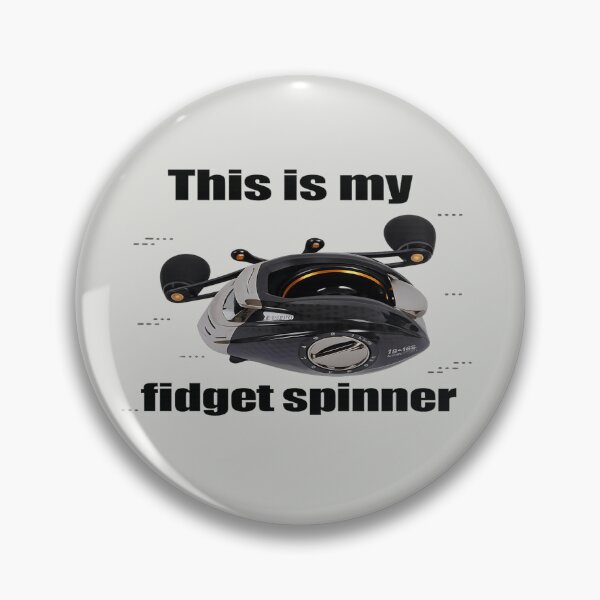 Item preview, Baitcasting Reel Fidget Spinner Funny Fishing Meme designed and sold by POD DYNASTY.