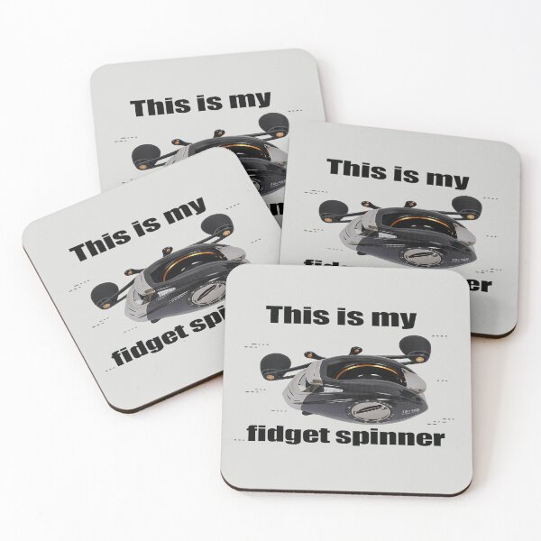 Item preview, Baitcasting Reel Fidget Spinner Funny Fishing Meme designed and sold by POD DYNASTY | Original Print On Demand T-Shirt Graphics.