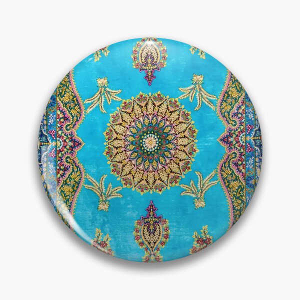 Item preview, Qom Persian Silk Carpet designed and sold by Vicky Brago-Mitchell®.