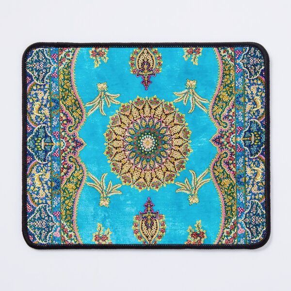 Item preview, Qom Persian Silk Carpet designed and sold by Vicky Brago-Mitchell®.