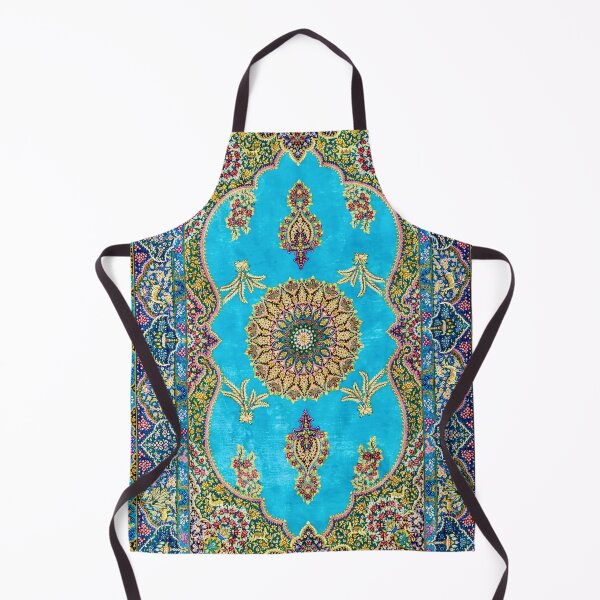 Item preview, Qom Persian Silk Carpet designed and sold by Vicky Brago-Mitchell®.