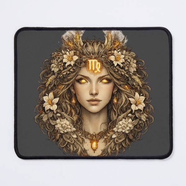 Item preview, Virgo Zodiac Goddess – Detailed Astrology Design – Minimal No Text Virgo Artwork designed and sold by Szapeee.