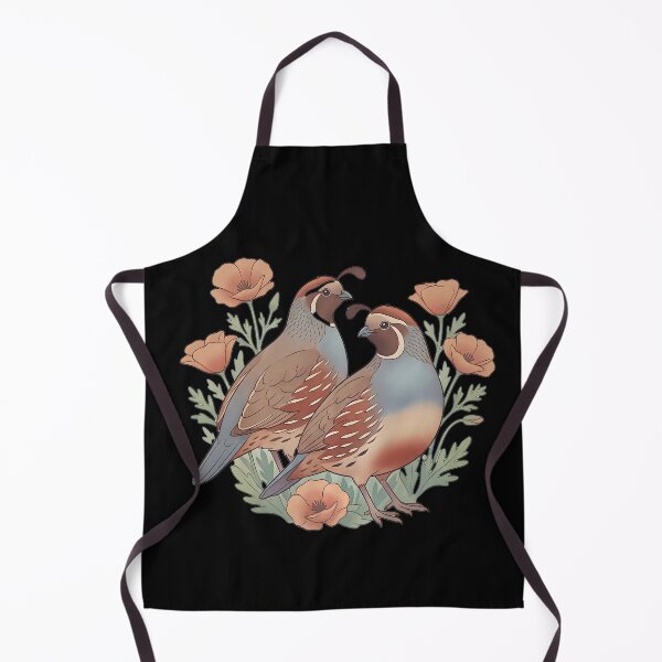 Item preview, Vintage California State Bird Pair Floral lllustration designed and sold by MythicCotton.
