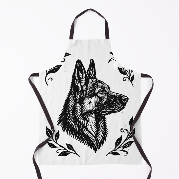 Item preview, German Shepherd Floral T-Shirt, Dog Lover Gift, Elegant Black and White Pet Design designed and sold by ZEBBEDE - Minimal Streetwear .
