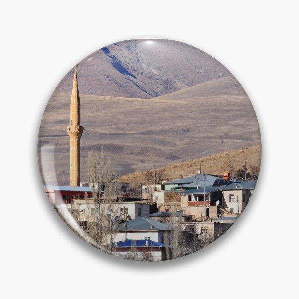 Item preview, Rural Anatolian Village Landscape Mosque Minaret Turkey designed and sold by onubi.