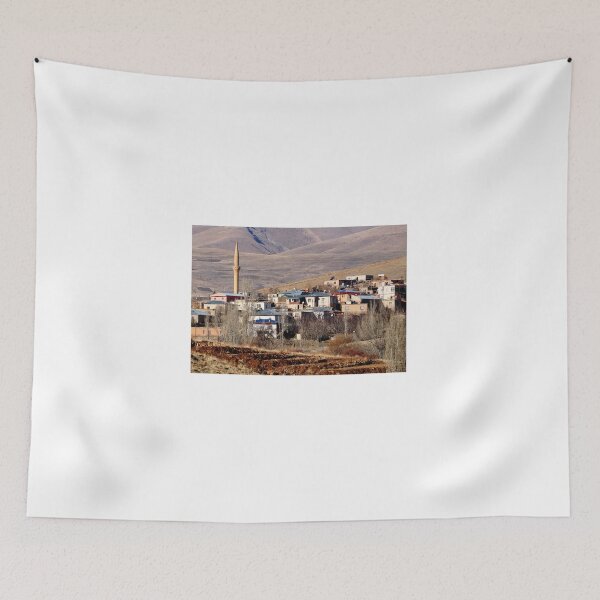 Item preview, Rural Anatolian Village Landscape Mosque Minaret Turkey designed and sold by onubi.