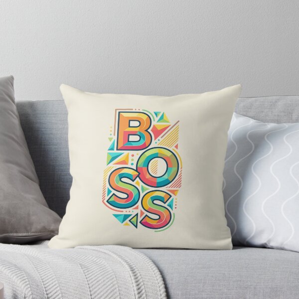 Item preview, Boss — Vibrant Geometric Typography designed and sold by 89BLACK.
