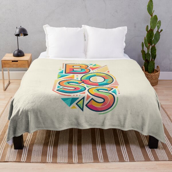 Item preview, Boss — Vibrant Geometric Typography designed and sold by 89BLACK.