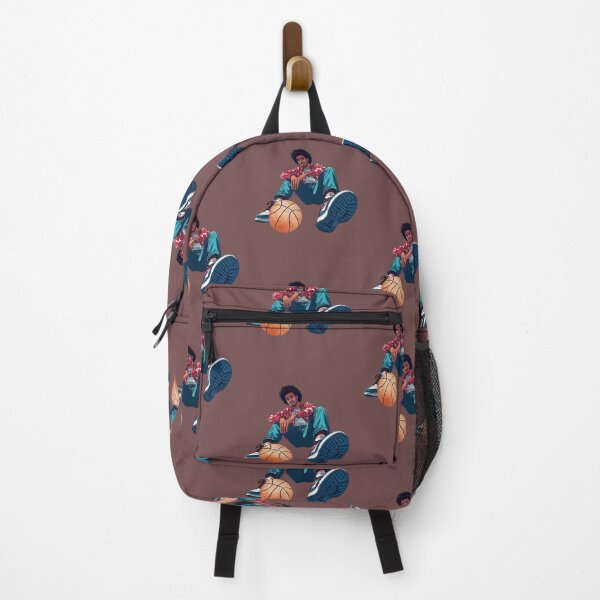 Item preview, Young Boy Sitting on Ground with Ball - Casual Street Style Illustration. designed and sold by LunaPrintCo.