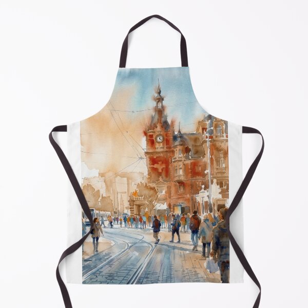 Item preview, Leidseplein Amsterdam Watercolor designed and sold by caracatita75.