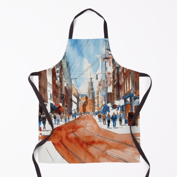 Item preview, Amsterdam Street Life Watercolor designed and sold by caracatita75.