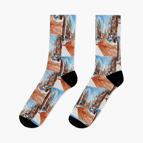 Item preview, Amsterdam Street Life Watercolor designed and sold by caracatita75.