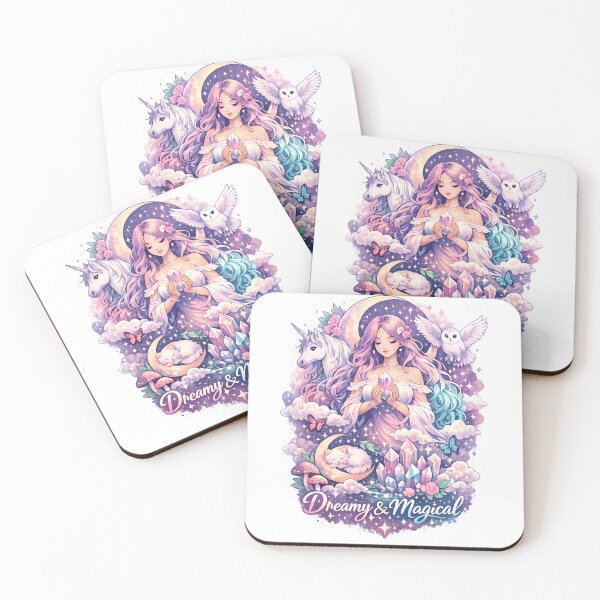 Item preview, Dreamy & Magical – Fantasy Unicorn Crystal Design designed and sold by darkan1.