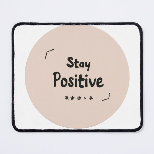 Item preview, Stay Positive Minimal Design – Inspirational Typography Art designed and sold by Modefissi.
