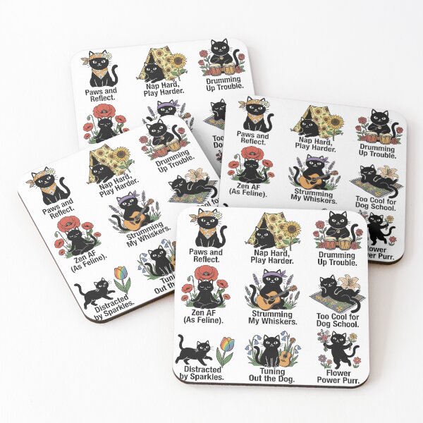 Item preview, Cool Black Cat Mindful Playful Nature Lover Collection designed and sold by JessArty ⭐⭐⭐⭐⭐.
