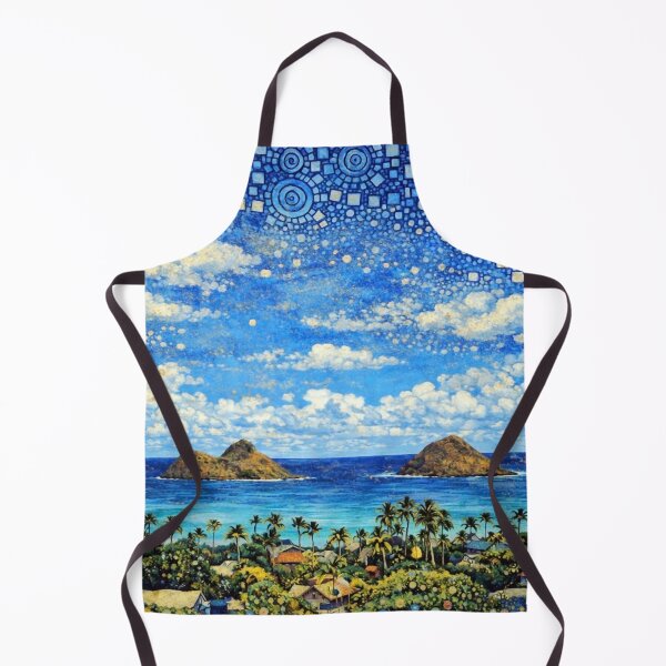 Item preview, Mokulua Islands in Gustav Klimt Style designed and sold by Makanahele.