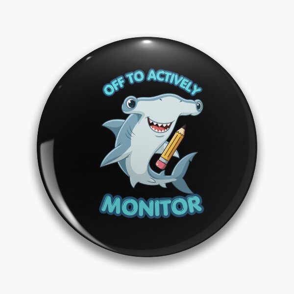 Item preview, Off To Actively Monitor: Funny Teacher State Testing Test Day, Funny Shark Student School Humor designed and sold by NewaveBoutique.