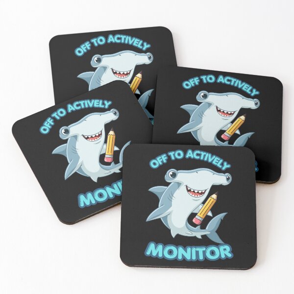 Item preview, Off To Actively Monitor: Funny Teacher State Testing Test Day, Funny Shark Student School Humor designed and sold by NewaveBoutique.