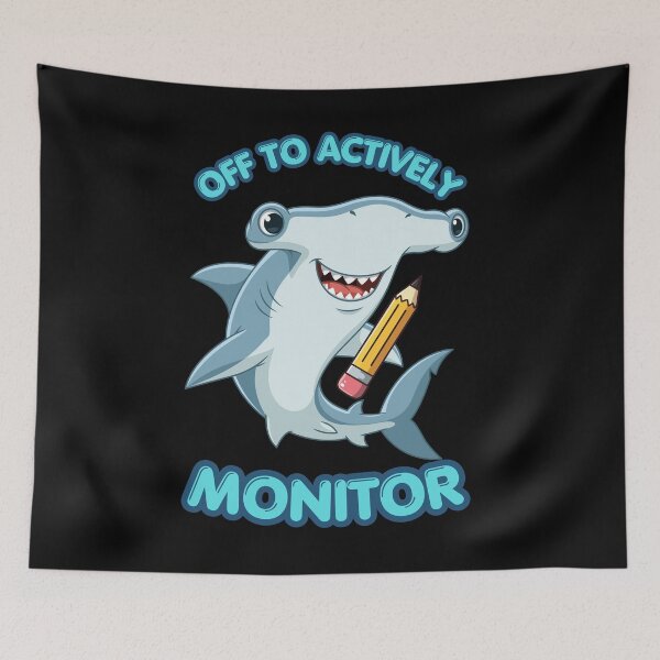 Item preview, Off To Actively Monitor: Funny Teacher State Testing Test Day, Funny Shark Student School Humor designed and sold by NewaveBoutique.