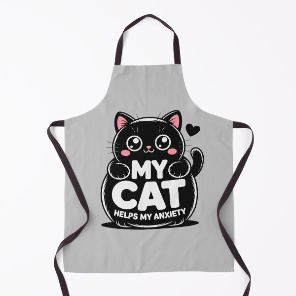 Item preview, Kawaii Black Cat Helps My Anxiety designed and sold by GrafTeesLab.