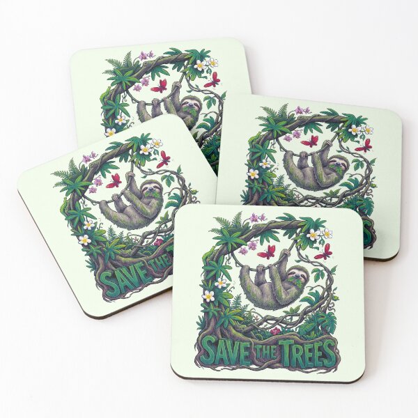 Item preview, Sloth Save the Trees Nature Conservation designed and sold by TeeARTHY.
