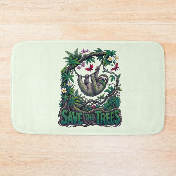 Item preview, Sloth Save the Trees Nature Conservation designed and sold by TeeARTHY.
