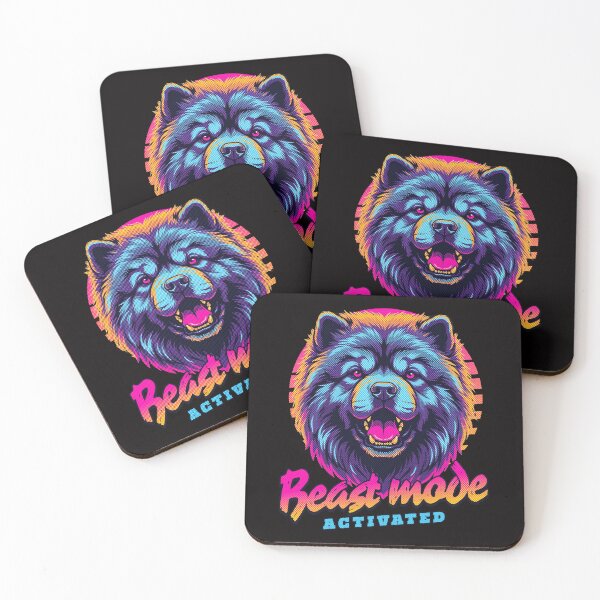 Item preview, Chow Chow Beast Mode Activated – Neon Cyberpunk Dog Design designed and sold by PixelsPaws.