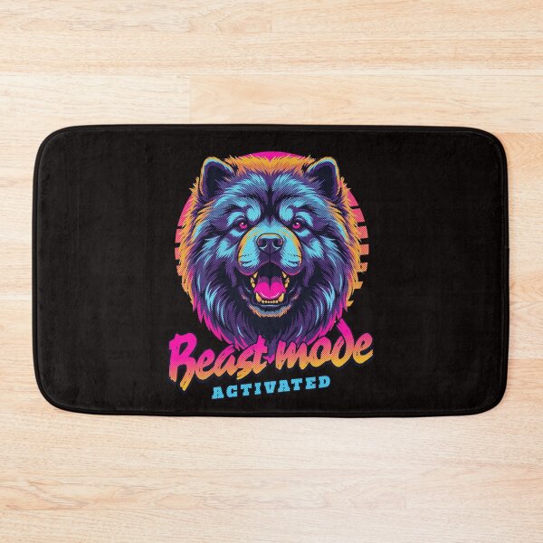 Item preview, Chow Chow Beast Mode Activated – Neon Cyberpunk Dog Design designed and sold by PixelsPaws.