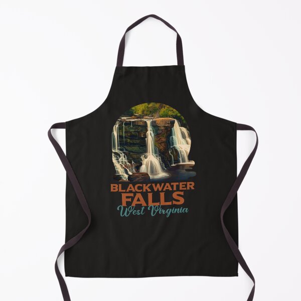 Item preview, Blackwater Falls West Virginia Retro Mountain Waterfall Art designed and sold by LinaValearte.