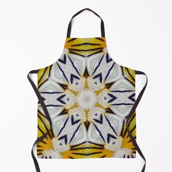 Aperçu de l'œuvre Radiant Floral Kaleidoscope – Bold Yellow Symmetry Pattern créée et vendue par SilentBloomLab.