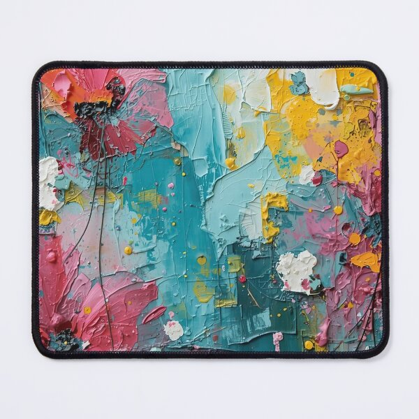 Item preview, Abstract Wildflower Garden Impasto Oil Painting designed and sold by Nyx Creates.
