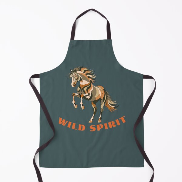 Artikelvorschau, Wildgeist-Pferdedesign – Abstraktes Geschenk für Pferdeliebhaber, Tierkunst im Westernstil entworfen und verkauft von Waldero.