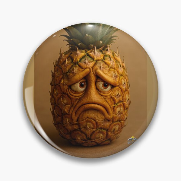 Item preview, Expressive Pineapple With Human Features designed and sold by NOMISKISAW.