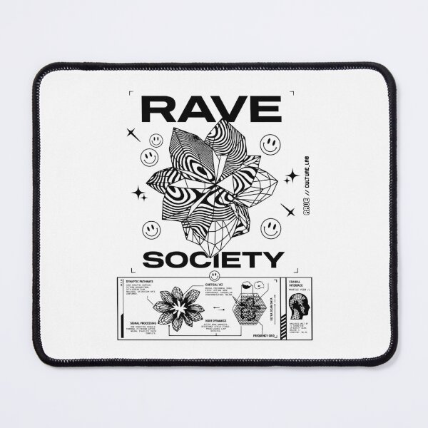 Item preview, Rave Society (Raw Ink) designed and sold by RaveCultureLab.