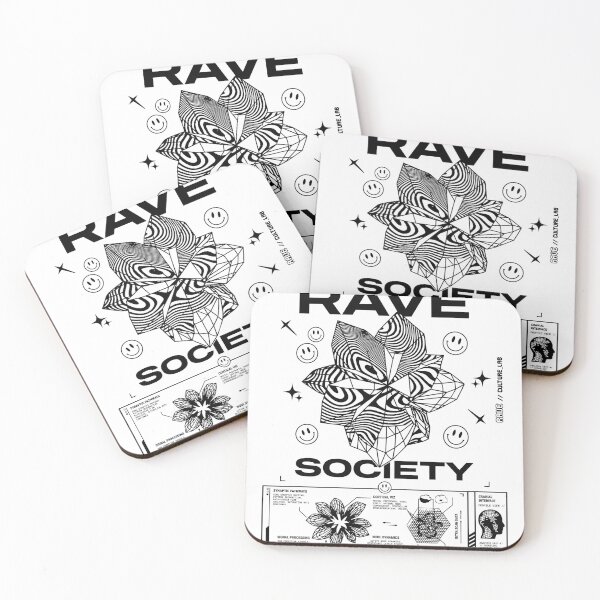 Item preview, Rave Society (Raw Ink) designed and sold by RaveCultureLab.
