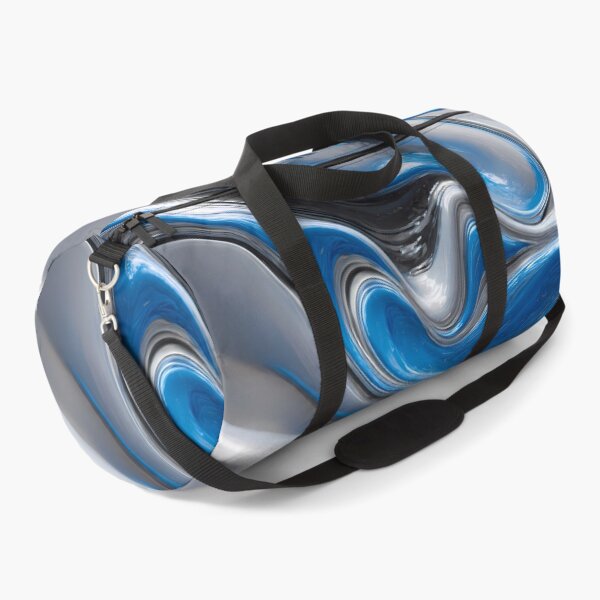 Item preview, Fluid Motions Vibrant Blue Silver Tones designed and sold by ART ATTACK ZONE.