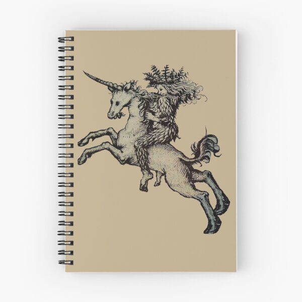 Item preview, Unicorn Rider Vintage Dark Fantasy Forest Woman for Fantasy Lovers designed and sold by RickE.