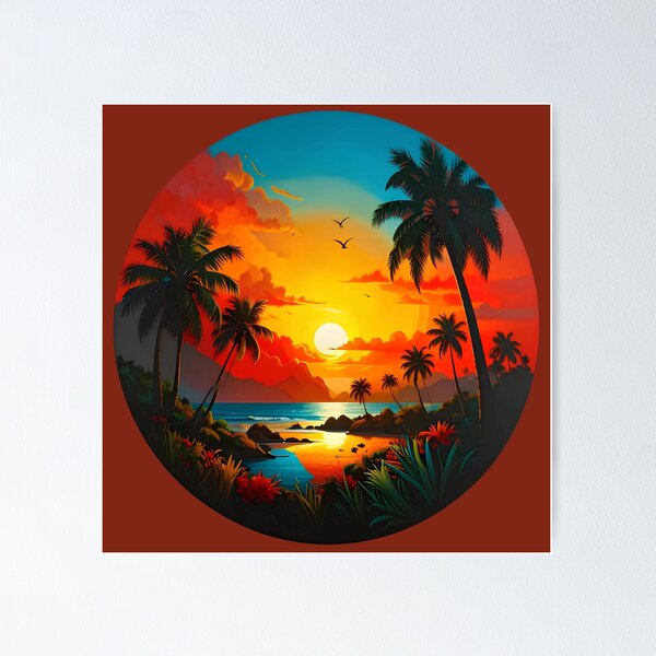 Item preview, Sunset in the beach designed and sold by Creative Visualize.