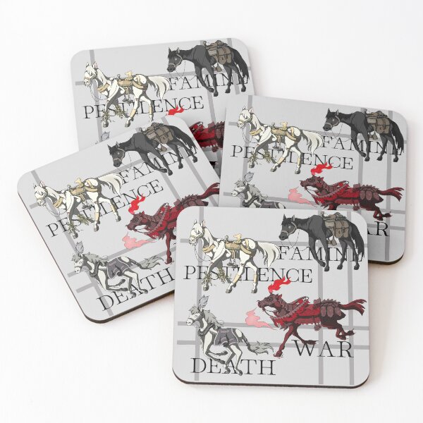 Item preview, Four Horses of the Apocalypse designed and sold by Peaches N’ Screams.