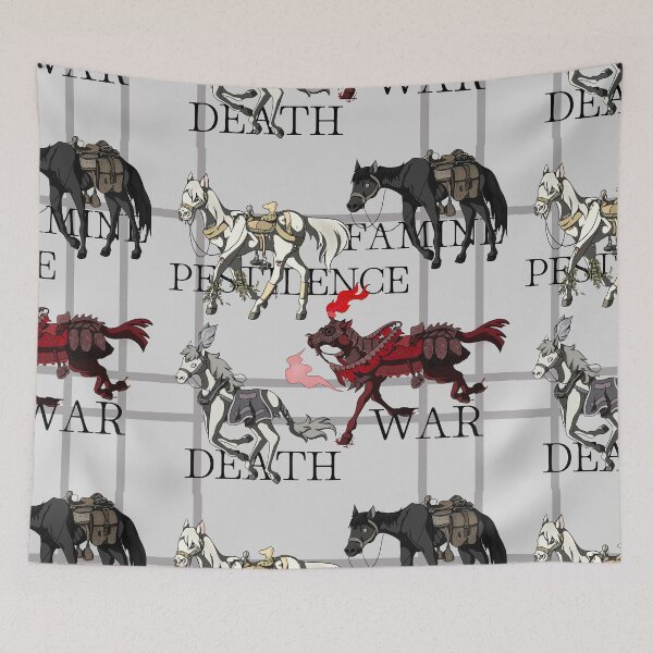Item preview, Four Horses of the Apocalypse designed and sold by Peaches N’ Screams.